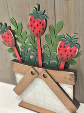 Load image into Gallery viewer, Picnic Basket Mug Stick File SVG, Glowforge Tiered Tray Decor, Spring, Summer Plant Stake, Christmas, Flower, Gift, LuckyHeartDesignsCo
