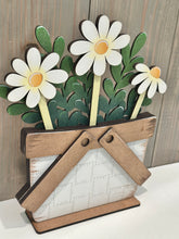 Load image into Gallery viewer, Picnic Basket Mug Stick File SVG, Glowforge Tiered Tray Decor, Spring, Summer Plant Stake, Christmas, Flower, Gift, LuckyHeartDesignsCo
