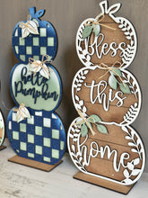 Load image into Gallery viewer, Stacking Standing Pumpkins Three File SVG, Reversible, Fall Glowforge, LuckyHeartDesignsCo
