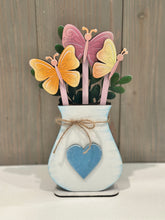 Load image into Gallery viewer, Vase Mug Stick File SVG, Glowforge Tiered Tray Decor, Spring, Summer Plant Stake, Christmas, Flower, Gift, LuckyHeartDesignsCo
