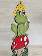 Load image into Gallery viewer, Frog Mushroom Standing File SVG, Glowforge, Spring, Summer, LuckyHeartDesignsCo
