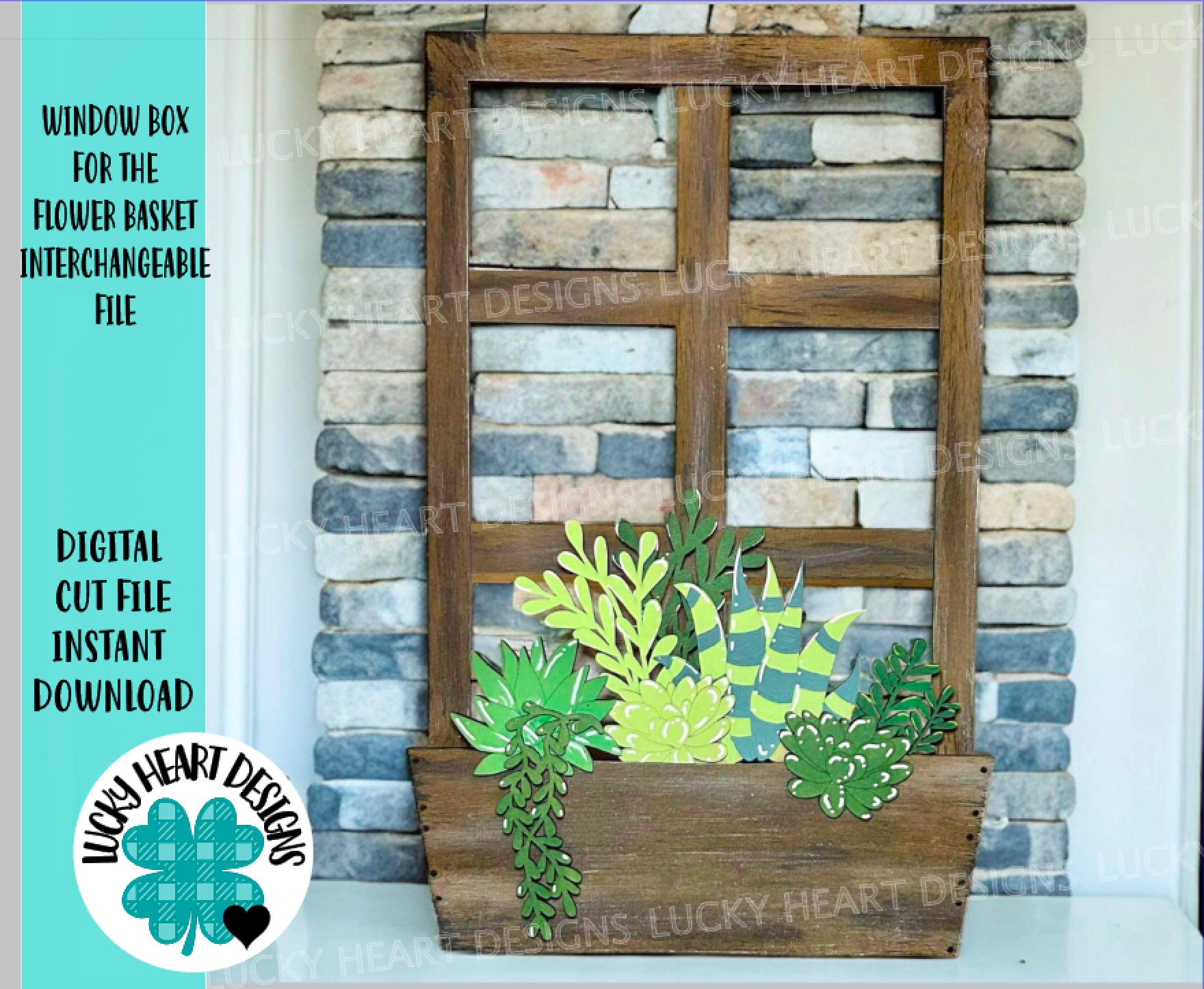 Window Box For The Flower Basket Interchangeable File SVG, Vase, Flowe ...