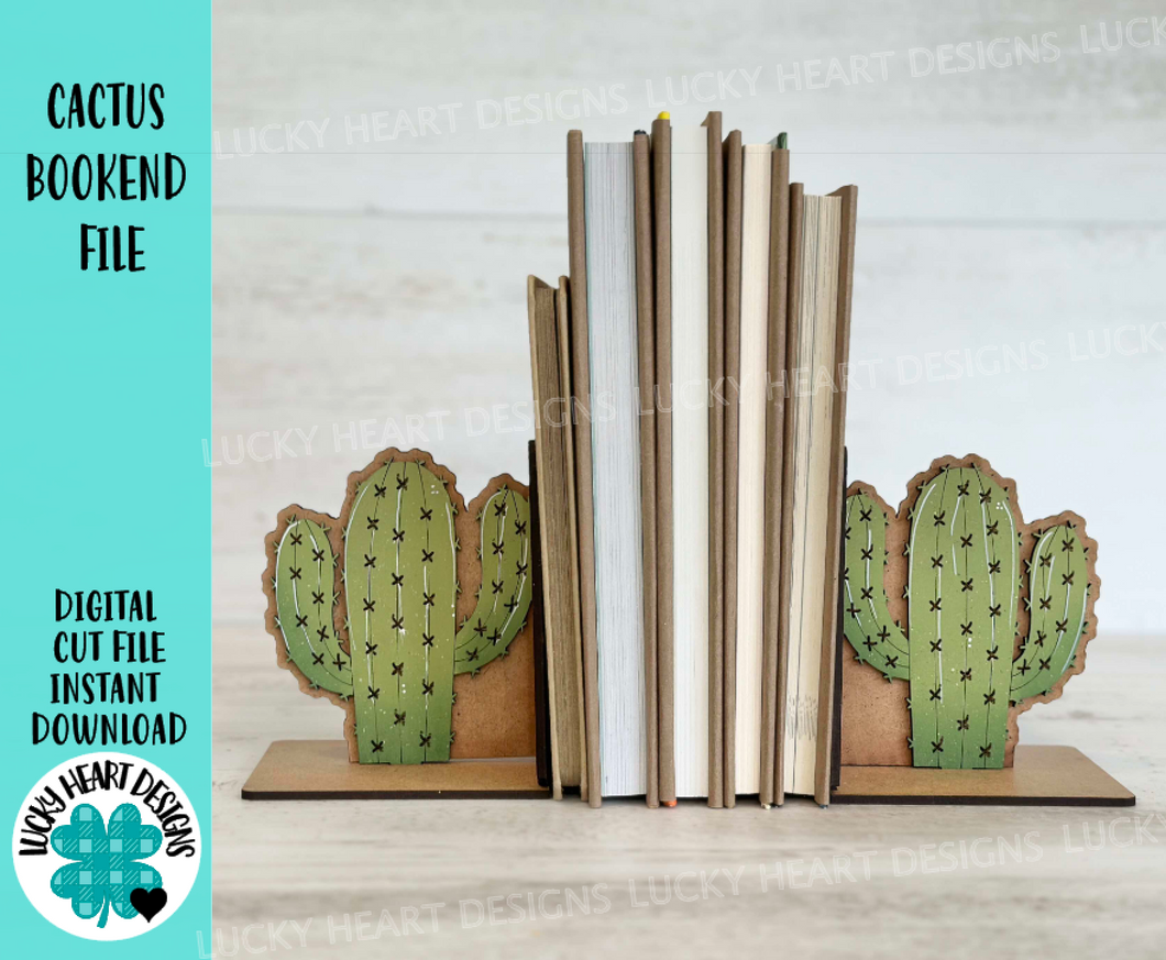 succulent bookends Cactus Bookend File SVG, Glowforge, Reading, Books, Library, School, H – Lucky Heart Designs