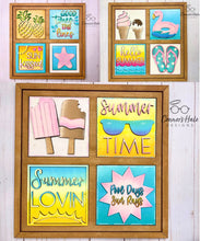 Load image into Gallery viewer, Summer Leaning Ladder File SVG, Glowforge Tiered Tray, LuckyHeartDesignsCo
