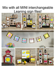 Load image into Gallery viewer, Highland July MINI Interchangeable Leaning Sign File SVG, Fourth, USA, Liberty, Cow, Farm America Tiered Tray Glowforge, LuckyHeartDesignsCo
