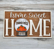Load image into Gallery viewer, Snow Globe Home Sweet Home Wall Sign File SVG, Glowforge, LuckyHeartDesignsCo
