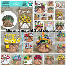 Load image into Gallery viewer, Highland Carrot Easter For The Flower Basket Interchangeable File SVG, Easter Egg, Farm, Bunny, Tiered Tray, Glowforge, LuckyHeartDesignsCo
