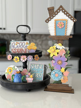 Load image into Gallery viewer, Mom for the Birdhouse Interchangeable File SVG, Glowforge, Floral, Flower, Seasonal, Holiday Shapes, Spring, Bird house, LuckyHeartDesignsCo
