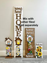 Load image into Gallery viewer, Family Home for the Birdhouse Interchangeable File SVG, Party Of, Initials, Wedding Glowforge Summer, Seasonal, Holiday, LuckyHeartDesignsCo
