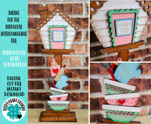Load image into Gallery viewer, Baking for the Birdhouse Interchangeable File SVG, Kitchen, Recipe, Cookie, Glowforge Summer, Seasonal, Holiday, LuckyHeartDesignsCo
