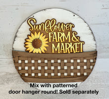 Load image into Gallery viewer, Gnome Sunflower For The Flower Basket Interchangeable File SVG, TINY Flower Floral Summer Fall Tiered Tray Glowforge, LuckyHeartDesignsCo
