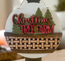 Load image into Gallery viewer, Holiday Wishes For The Flower Basket Interchangeable File SVG, TINY Holiday, Tree, Presents, Tiered Tray, Glowforge, LuckyHeartDesignsCo
