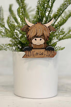 Load image into Gallery viewer, Highland Cow Mug Hugger File SVG, Glowforge, Tiered Tray, Tray Decor, Topper, Farm, Farmhouse, LuckyHeartDesignsCo
