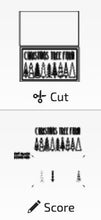 Load image into Gallery viewer, Farmhouse Christmas Tree Rectangle Sign File SVG, Holiday Glowforge, Rustic, Holiday Decor, LuckyHeartDesignsCo

