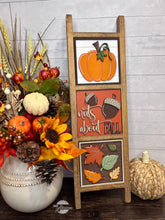 Load image into Gallery viewer, Pumpkins Please Fall Interchangeable Leaning Sign File SVG, Glowforge, Harvest, Patch, Leaves, LuckyHeartDesignsCo
