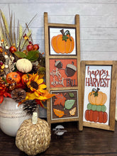 Load image into Gallery viewer, Pumpkins Please Fall Interchangeable Leaning Sign File SVG, Glowforge, Harvest, Patch, Leaves, LuckyHeartDesignsCo
