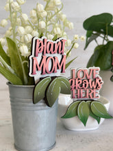 Load image into Gallery viewer, Plant Mom Mug Hugger File SVG, Glowforge Tiered Tray, Tray Decor, House, Plant Hugger, Gift, Topper, LuckyHeartDesignsCo
