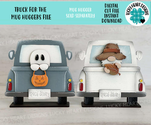 Truck for the Mug Huggers File SVG, Glowforge, Pot and Mug ONLY, Display, Tiered Tray, Plant Hugger, Gift, Mug Topper, LuckyHeartDesignsCo