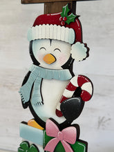 Load image into Gallery viewer, Penguin Christmas for the Birdhouse Interchangeable File SVG, Presents, Seasonal, Holiday Shapes, Glowforge, Laser, LuckyHeartDesignsCo
