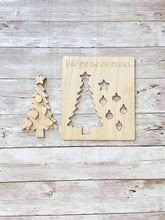 Load image into Gallery viewer, Tree Pop Out Christmas Ornament Craft File SVG, Build Your Own, Christmas, Kids Craft, Glowforge, LuckyHeartDesignsCo
