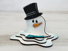 Load image into Gallery viewer, Melty Snowman Pop Out Craft File SVG, Winter, Build Your Own, Winter, Christmas, Kids Craft, Glowforge, LuckyHeartDesignsCo
