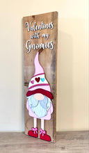 Load image into Gallery viewer, Vertical Gnome Valentine File SVG, Love, Heart, Porch, Glowforge, LuckyHeartDesignsCo
