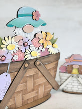 Load image into Gallery viewer, Gnome Spring For The Flower Basket Interchangeable File SVG, Dasiy, Floral, Tulip, Tiered Tray, Glowforge, LuckyHeartDesignsCo
