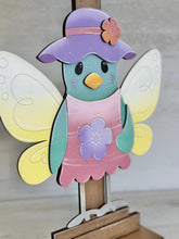 Load image into Gallery viewer, Spring Bird for the Birdhouse Interchangeable File SVG, Glowforge, Butterfly, Flower, Seasonal, Holiday Shapes, Floral, LuckyHeartDesignsCo
