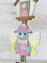 Load image into Gallery viewer, Spring Bird for the Birdhouse Interchangeable File SVG, Glowforge, Butterfly, Flower, Seasonal, Holiday Shapes, Floral, LuckyHeartDesignsCo
