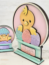 Load image into Gallery viewer, Easter Chick Snow Globe Interchangeable File SVG, TINY Glowforge, Bird, Spring Carrots Nerdy Glasses, Eggs Tiered Tray LuckyHeartDesignsCo
