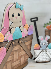 Load image into Gallery viewer, Easter Bunny Carrots For The Flower Basket Interchangeable File SVG, TINY Easter Egg Nerdy Glasses Tiered Tray Glowforge LuckyHeartDesignsCo
