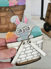 Load image into Gallery viewer, Easter Bunny Carrots For The Flower Basket Interchangeable File SVG, TINY Easter Egg Nerdy Glasses Tiered Tray Glowforge LuckyHeartDesignsCo
