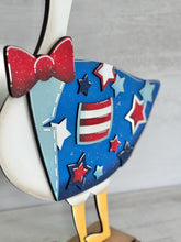 Load image into Gallery viewer, Goose Animal Hats July 4th Interchangeable Outfit File SVG, America, Star, Liberty, USA Shirt Seasonal Holiday Glowforge LuckyHeartDesignsCo
