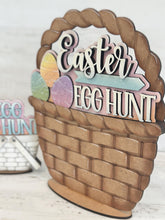 Load image into Gallery viewer, Easter Egg Hunt For The Flower Basket Interchangeable File SVG, TINY, Carrots, Bunny, Tiered Tray, Glowforge, LuckyHeartDesignsCo
