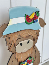 Load image into Gallery viewer, Highland Porch Summer Fruit Interchangeable Hats File SVG, (hat only) Seasonal Cow Holiday Farm, Watermelon, Glowforge, LuckyHeartDesignsCo
