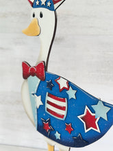 Load image into Gallery viewer, Goose Animal Hats July 4th Interchangeable Outfit File SVG, America, Star, Liberty, USA Shirt Seasonal Holiday Glowforge LuckyHeartDesignsCo
