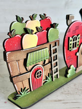 Load image into Gallery viewer, Apples Standing Houses File SVG, Glowforge, Summer, Fall, School, Teacher, Picking, Spring, Fruit, LuckyHeartDesignsCo

