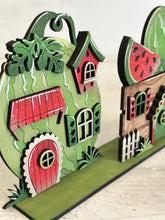 Load image into Gallery viewer, Watermelon Standing Houses File SVG, Glowforge, Summer, Spring, Fruit, Farm, LuckyHeartDesignsCo

