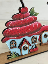Load image into Gallery viewer, Cherry Standing Houses File SVG, Glowforge, Farm Picking, Summer, Spring, Fruit, Cupcake, LuckyHeartDesignsCo
