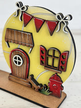 Load image into Gallery viewer, Dog Standing Houses File SVG, Glowforge, Puppy, Doghouse, fire hydrant, Tennis Ball, Home, LuckyHeartDesignsCo
