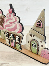 Load image into Gallery viewer, Ice Cream Standing Houses File SVG, Glowforge, Summer, Cone, Sundae, Cupcake, LuckyHeartDesignsCo
