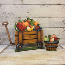 Load image into Gallery viewer, Fruit Salad For The Flower Basket Interchangeable File SVG, Strawberry, Lemon, Watermelon Apple Tiered Tray, Glowforge, LuckyHeartDesignsCo
