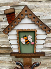 Load image into Gallery viewer, Highland Bee for the Birdhouse Interchangeable File SVG, Glowforge, Cow, Farm Seasonal, Holiday Shapes, Bird house, LuckyHeartDesignsCo
