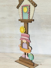 Load image into Gallery viewer, Summer Gnome for the Birdhouse Interchangeable File SVG, Glowforge, Beach, Pool, Swim, Sun, LuckyHeartDesignsCo
