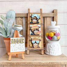 Load image into Gallery viewer, Summer Highland MINI Interchangeable Leaning Sign File SVG, Cow, Farm, Beach, Pool, Sunglasses, Tiered Tray Glowforge, LuckyHeartDesignsCo

