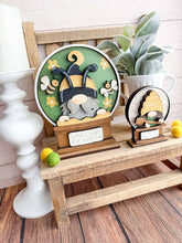 Load image into Gallery viewer, Gnome Bee Snow Globe Interchangeable File SVG, TINY, Glowforge, Summer, Honey, Bumble, Tiered Tray LuckyHeartDesignsCo
