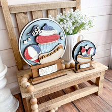 Load image into Gallery viewer, July Fourth Food Snow Globe Interchangeable File SVG, TINY Glowforge, Hoy Dog, Snowcone Summer America, USA, Tiered Tray LuckyHeartDesignsCo

