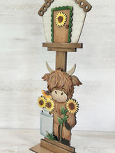 Load image into Gallery viewer, Highland Sunflower for the Birdhouse Interchangeable File SVG, Glowforge, Summer, Fall, Seasonal, Holiday, Bird house, LuckyHeartDesignsCo
