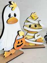 Load image into Gallery viewer, Halloween Duck Standing File SVG, Pumpkin, Witch, Jack-o-lantern, Farm, Bat, Candy, Mummy, Tiered Tray Glowforge, LuckyHeartDesignsCo
