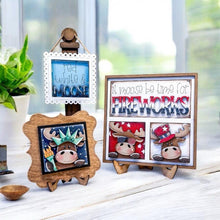 Load image into Gallery viewer, Moose July Fourth MINI Interchangeable Leaning Sign File SVG, USA, Liberty, Cow, Farm America Tiered Tray Glowforge, LuckyHeartDesignsCo
